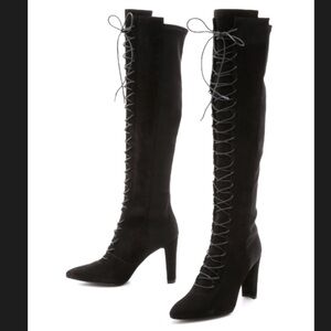 Stuart Weitzman Highstrung knee high lace up boots